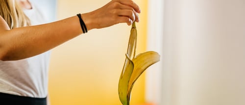 Banaankuori bio - 21x9 - Lajitteluohjeet
